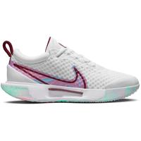 Nike Womens Zoom Pro Tennis Shoes - White/Dark Beetroot
