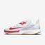 Nike Mens Vapor Lite Clay Tennis Shoes - White/University Red - thumbnail image 1