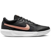 Nike Womens Zoom Lite 3 Tennis Clay Shoes - Black/White/Metallic Red Bronze