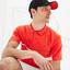 Lacoste Mens Novak Djokovic Collection Stretch Polo - Red/Black/White - thumbnail image 2