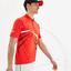 Lacoste Mens Novak Djokovic Collection Stretch Polo - Red/Black/White - thumbnail image 3