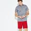 Lacoste Mens Polo - Grey/Blue - thumbnail image 3