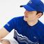 Lacoste Mens Djokovic Graphic Print Polo - Blue/White - thumbnail image 7
