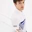 Lacoste Mens Djokovic Graphic Print Polo - White/Blue - thumbnail image 5