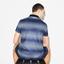 Lacoste Mens Zip Neck Shaded Stripes Tech Pique Polo - Navy Blue/White - thumbnail image 3