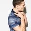Lacoste Mens Zip Neck Shaded Stripes Tech Pique Polo - Navy Blue/White - thumbnail image 5