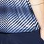 Lacoste Mens Zip Neck Shaded Stripes Tech Pique Polo - Navy Blue/White - thumbnail image 6
