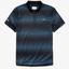 Lacoste Mens Zip Neck Polo Tee - Black/Blue/White - thumbnail image 1