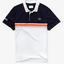 Lacoste Mens Shaded Colourblock Technical Pique Polo - Navy Blue/White/Red