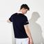 Lacoste Mens Shaded Colourblock Technical Pique Polo - Navy Blue/White/Red - thumbnail image 3