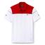 Lacoste Sport Mens Colorblock Pique Djokovic Polo - Red/White/Black - thumbnail image 1