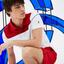 Lacoste Sport Mens Colorblock Pique Djokovic Polo - Red/White/Black - thumbnail image 2