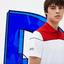 Lacoste Sport Mens Colorblock Pique Djokovic Polo - Red/White/Black - thumbnail image 6