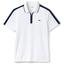 Lacoste Sport Mens Zippered Polo - White/Blue - thumbnail image 1