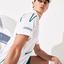 Lacoste Mens Djokovic Tennis Polo - White/Green - thumbnail image 6