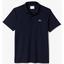 Lacoste Mens Golf Striped Tech Jacquard Jersey Polo - Navy Blue - thumbnail image 4