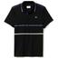 Lacoste Mens Technical Polo Top - Black/White/Blue - thumbnail image 1