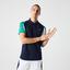 Lacoste Mens Polo Shirt - White/Navy Blue/Green - thumbnail image 2