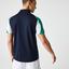 Lacoste Mens Polo Shirt - White/Navy Blue/Green - thumbnail image 3