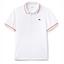 Lacoste Sport Mens Ultra-Dry Tennis Polo - White/Red - thumbnail image 1