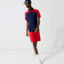 Lacoste Mens Tennis Polo - Red/Navy - thumbnail image 2