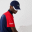 Lacoste Mens Tennis Polo - Red/Navy - thumbnail image 4
