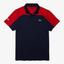 Lacoste Mens Tennis Polo - Red/Navy - thumbnail image 5