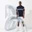 Lacoste Mens Sport X Novak Djokovic Ultra Light Tennis Polo - Navy/White - thumbnail image 3
