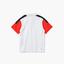 Lacoste Boys Breathable Tennis Polo Shirt - White/Red