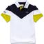 Lacoste Sport Boys Tennis Colourblock Tech Pique Polo - White/Navy/Yellow - thumbnail image 1