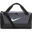 Nike Brasilia 9.5 Small Duffle Bag - Grey/Black - thumbnail image 1