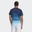 Adidas Mens Parley Printed Tee - Easy Blue/White - thumbnail image 5