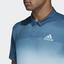 Adidas Mens Parley Polo Shirt - Easy Blue/White - thumbnail image 5