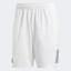 Adidas Mens Club 3-Stripes 9-inch Tennis Shorts - White/Black - thumbnail image 1