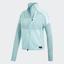Adidas Womens Z.N.E. Heartracer Parley Jacket - Blue Spirit/Petrol Night - thumbnail image 1
