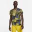 Nike Mens Dri-FIT Printed Tennis Top - Yellow Ochre - thumbnail image 1