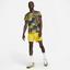 Nike Mens Dri-FIT Printed Tennis Top - Yellow Ochre - thumbnail image 4