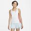 Nike Womens Dri-FIT Slam Tennis Tank - White/Team Orange/Glacier Blue - thumbnail image 1