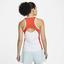 Nike Womens Dri-FIT Slam Tennis Tank - White/Team Orange/Glacier Blue - thumbnail image 2