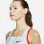 Nike Womens Dri-FIT Slam Tennis Tank - Glacier Blue/Team Orange - thumbnail image 4
