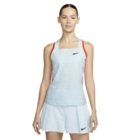 Nike Womens Dri-FIT Slam Tennis Tank - Glacier Blue/Team Orange