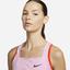 Nike Womens Dri-FIT Slam Tennis Tank - Light Arctic Pink/Glacier Blue - thumbnail image 3