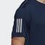 Adidas Mens 3-Stripes Club Tee - Navy - thumbnail image 4