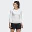 Adidas Womens UV Protect 3/4 Sleeve Top - White - thumbnail image 1