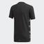 Adidas Boys Escouade Tee - Black - thumbnail image 2