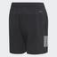 Adidas Boys Club 3-Stripes Shorts - Black - thumbnail image 2