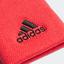 Adidas Tennis Large Wristbands - Shock Red - thumbnail image 3