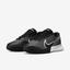 Nike Womens Court Air Zoom Vapor Pro 2 Clay Court Shoes - Black/White - thumbnail image 5