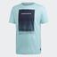 Adidas Mens Parley Graphic Tee - Blue - thumbnail image 1