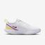Nike Womens Court Air Zoom Pro Tennis Shoes - White/Citron Tint/Fuchsia Dream - thumbnail image 3